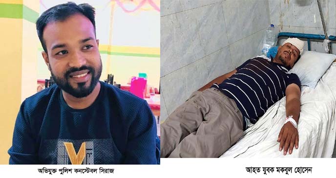 যুবকের মাথা ফাটানো পুলিশ কনস্টেবল সাময়িক বরখাস্ত